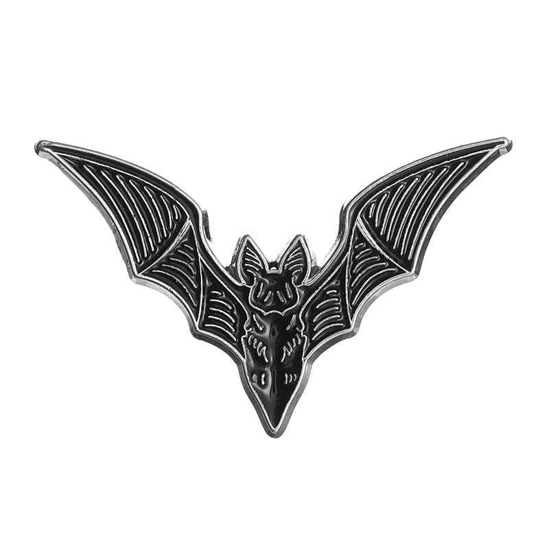Broche Vintage Dark Punk de Murciélago – Accesorio Gótico de Alta Calidad para Halloween y Regalos 🎃